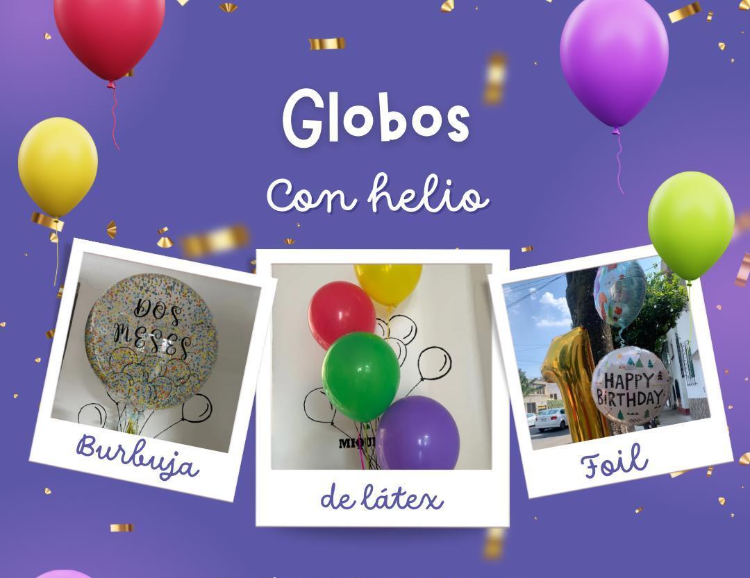 <span style="font-weight: bold;">Globos con helio</span><br>