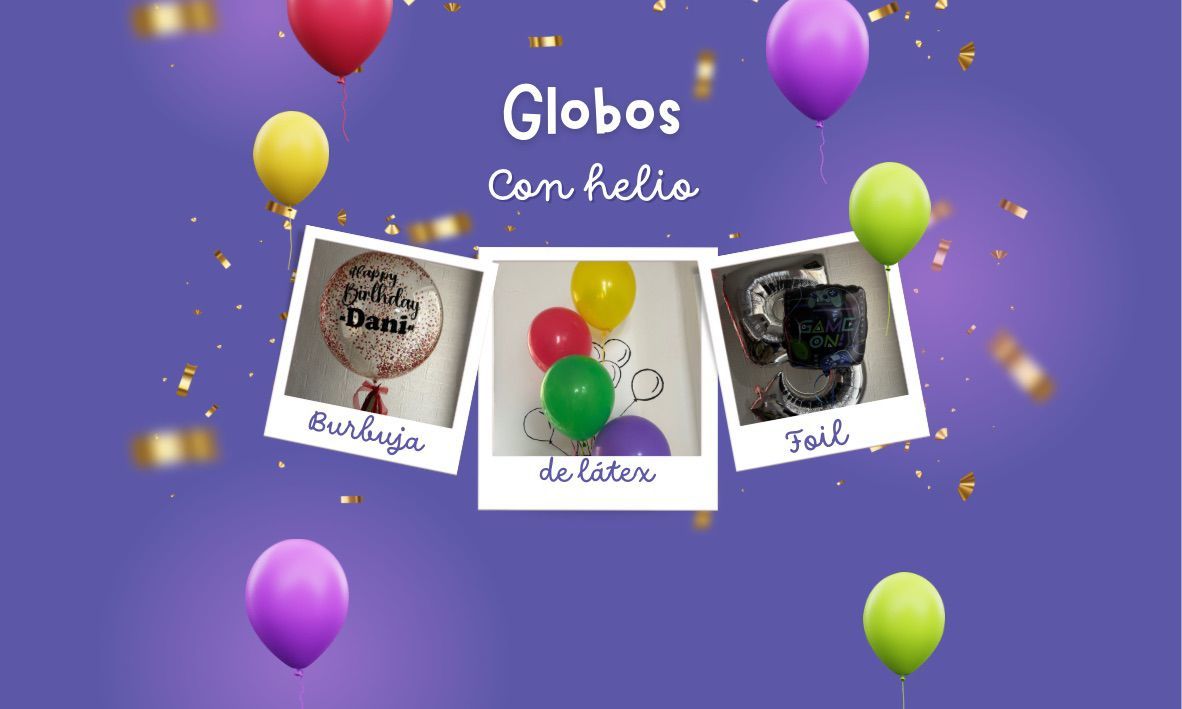 <span style="font-weight: bold;">Globos con helio</span><br>