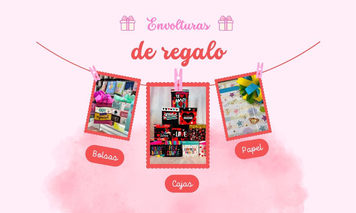 <span style="font-weight: bold;">Envolturas de regalo</span><br>